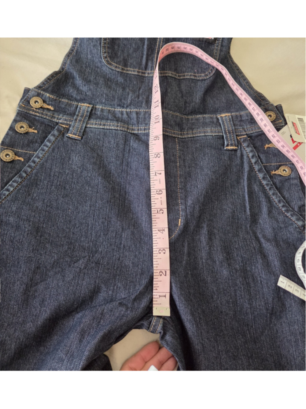 Women's Dickies Denim Bib Flex Overalls in Blue Size XS - Picture 6 of 10